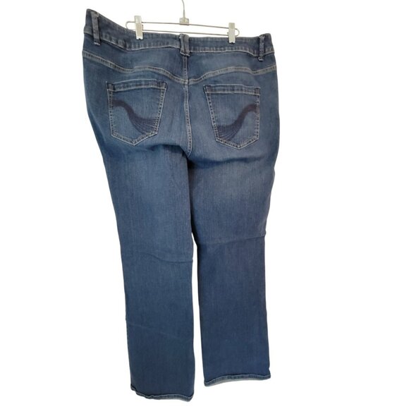Women's Plus Lane Bryant Jeans Tall 22T Slim Boot Genius Fit - Picture 2 of 2